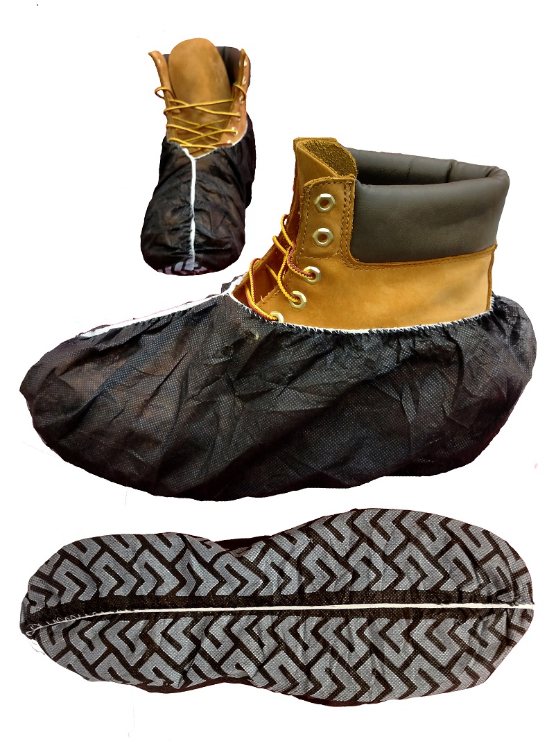 Polypropylene Shoe Cover, XL, 300 ct-BLACK